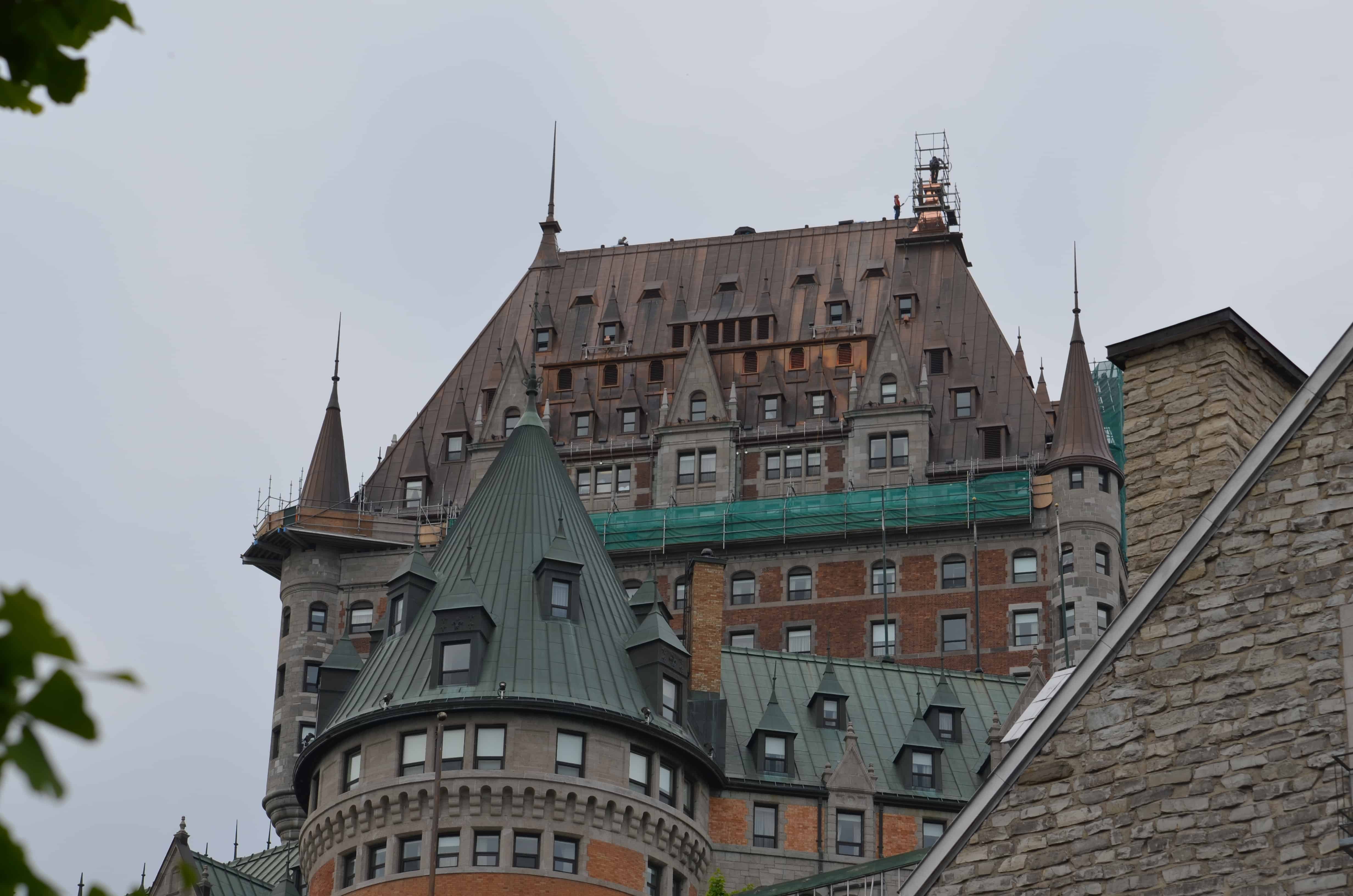 The Château Frontenac rising above Old Quebec City