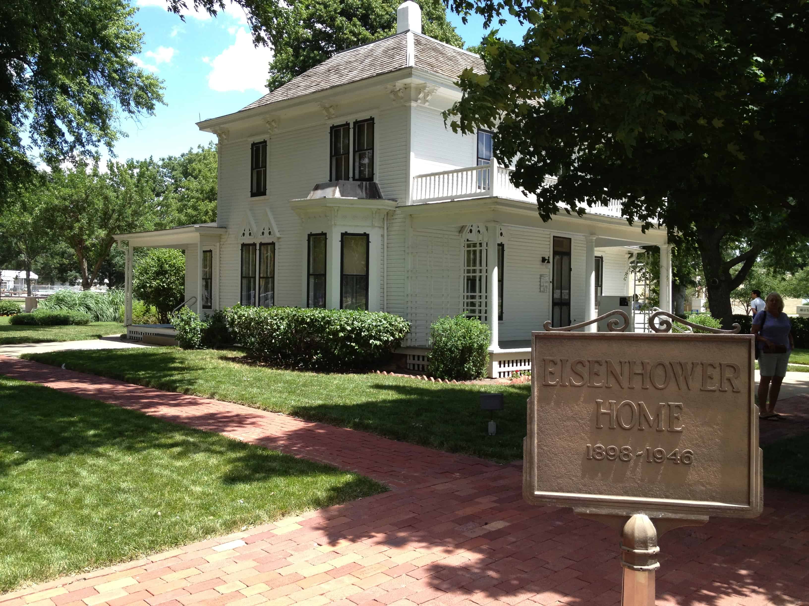 The Eisenhower family home on the grounds of the Eisenhower Library, Abilene, Kansas