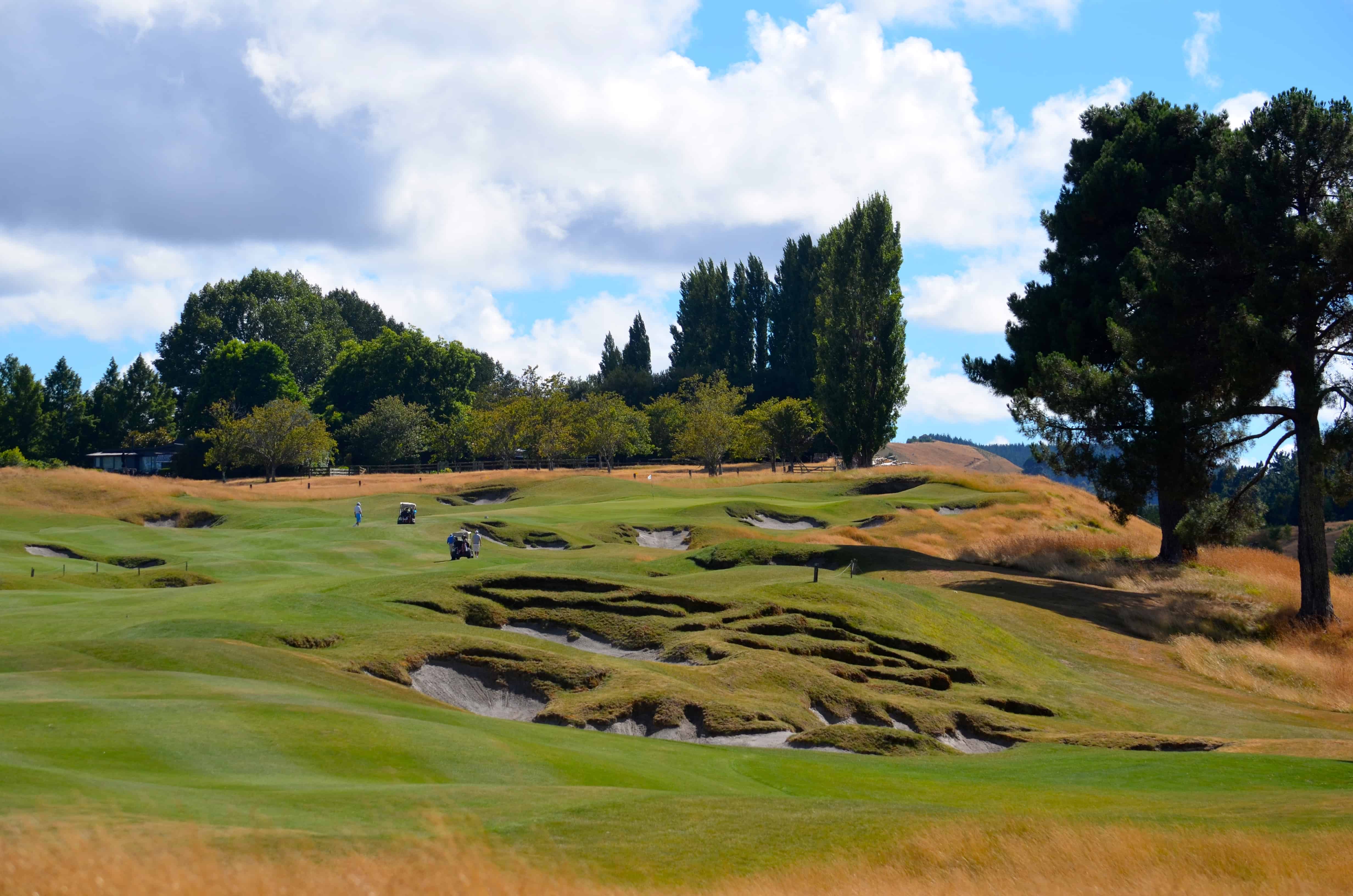 Arriving at Kinloch Golf Club, the Jack Nicklaus design near Taupo, New Zealand