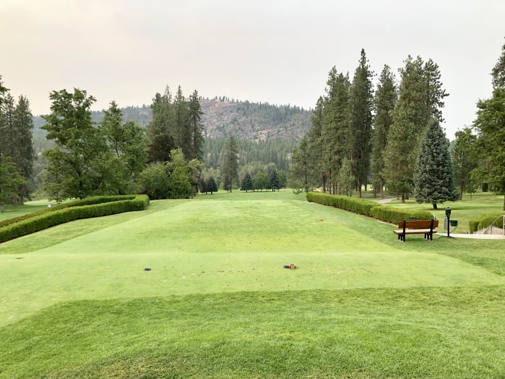 The first tee at the Kalispel club, the old Spokane Country Club
