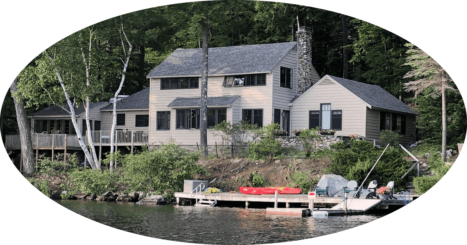 The rented family house on Lake Sunapee