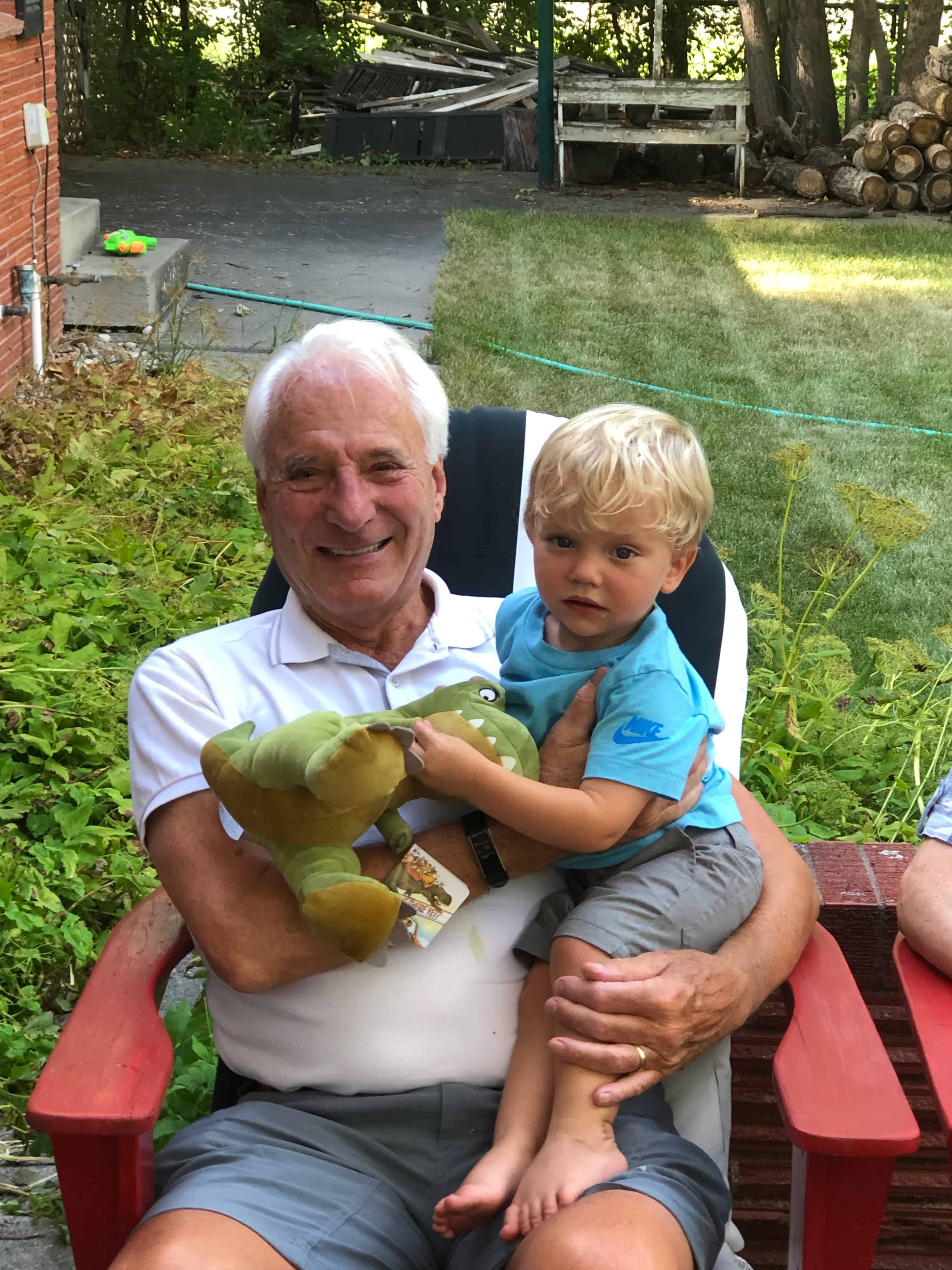 John Bohlinger and his grandson in Billings, Montana